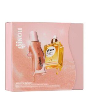 $53 Value | Gisou Glossy & Glazed Hair Oil 20 mL + Glazed Plum Lip Oil Gift Set
